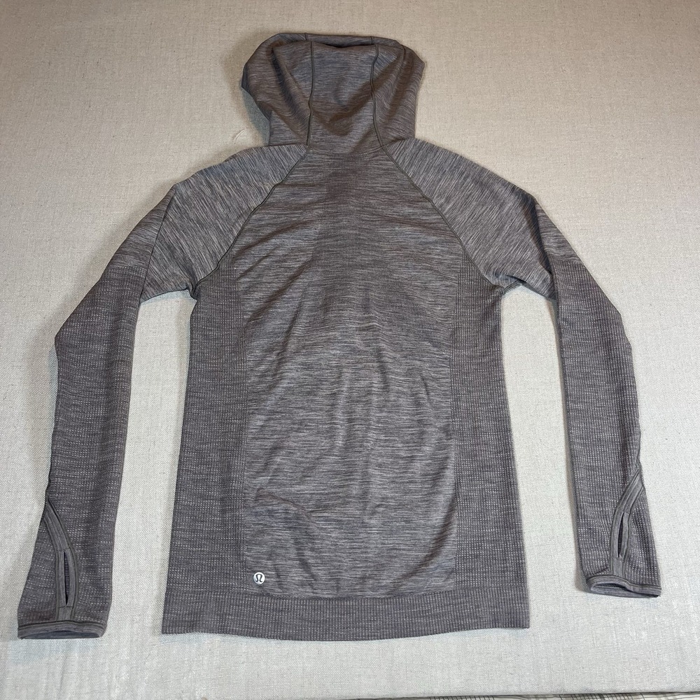 Lululemon Swiftly Tech 1/2 Zip Pullover Women's 8-10 Gray Gym Athleisure Stretch - Picture 4 of 9